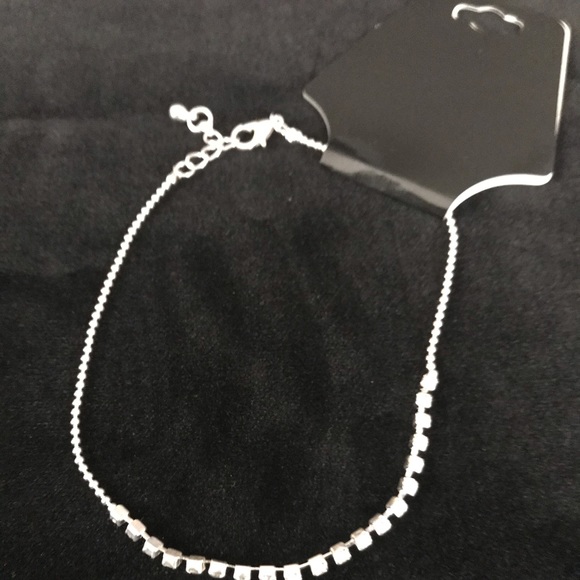 Silver Chain and rhinestone bracelet - Picture 2 of 2